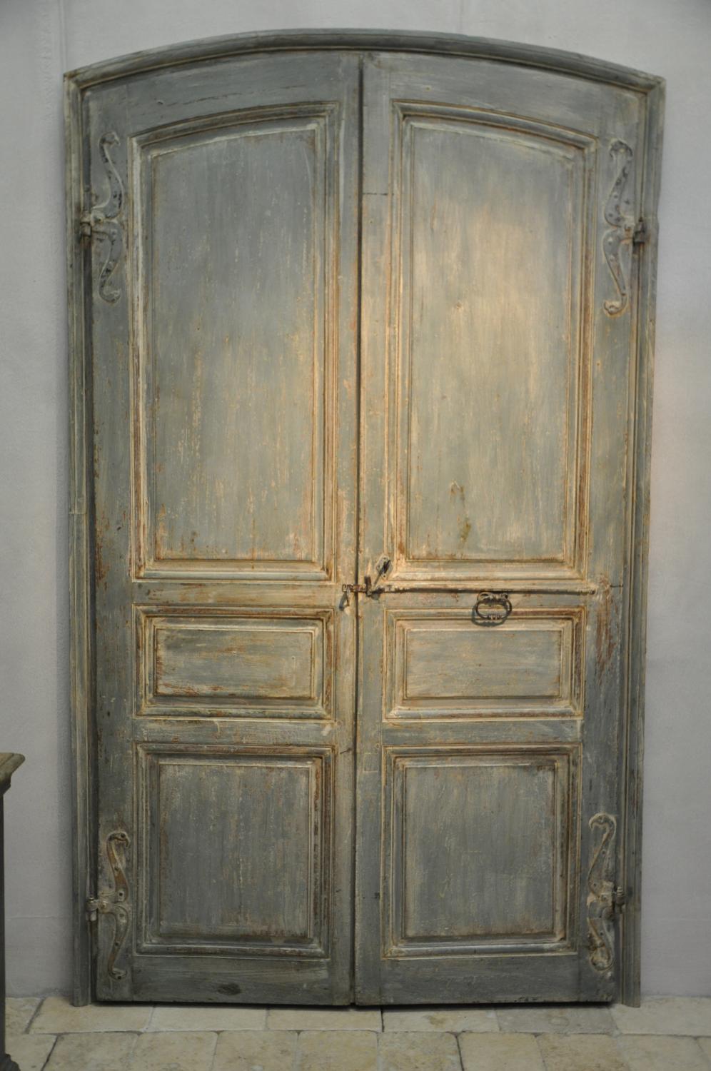 A pair of French 18th century oak doors(origi