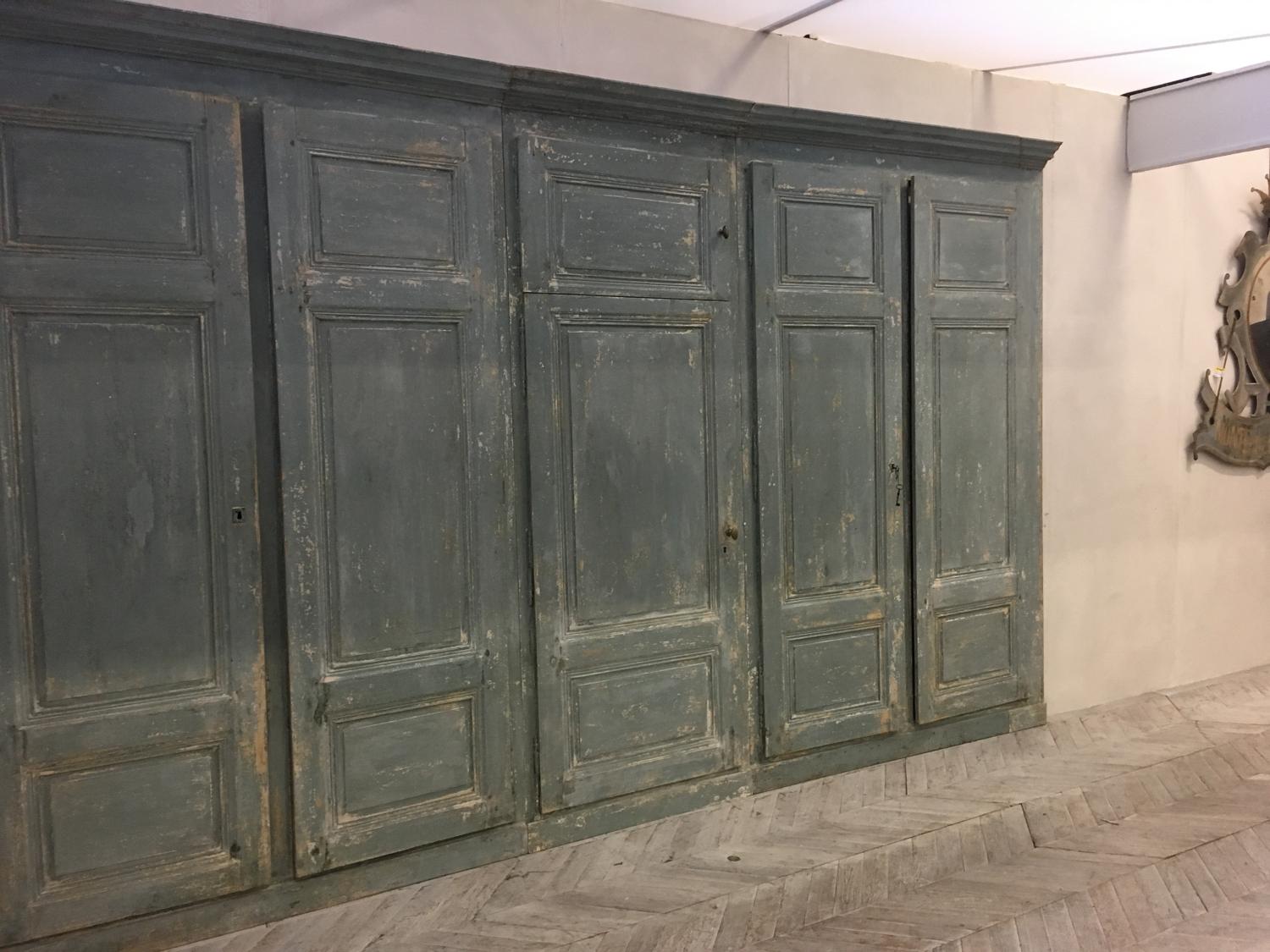 French 19th century panelling original paint